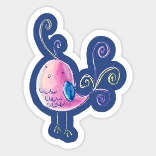 Cute Pastel Bird Sticker